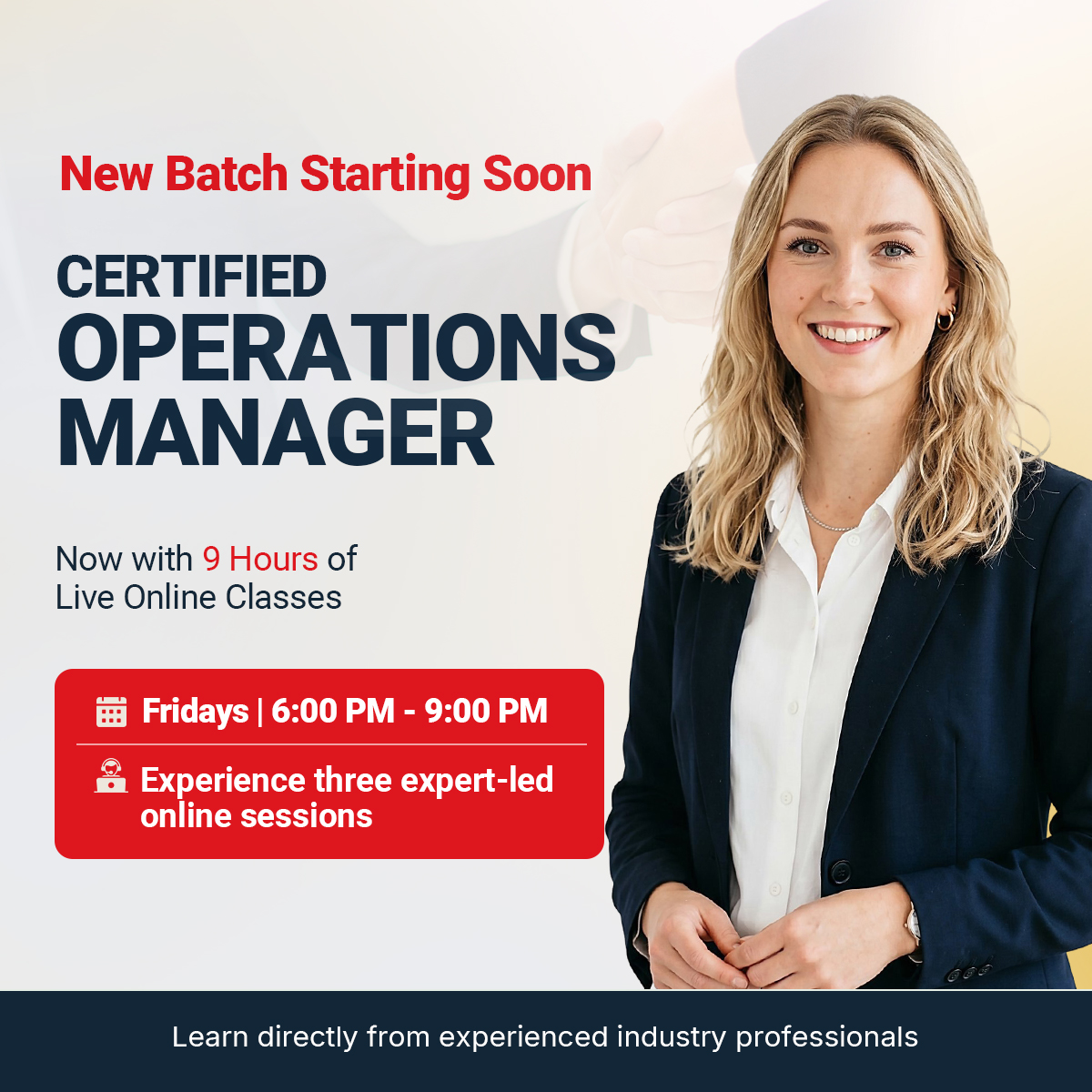 Certified Operations Professional live online classes
